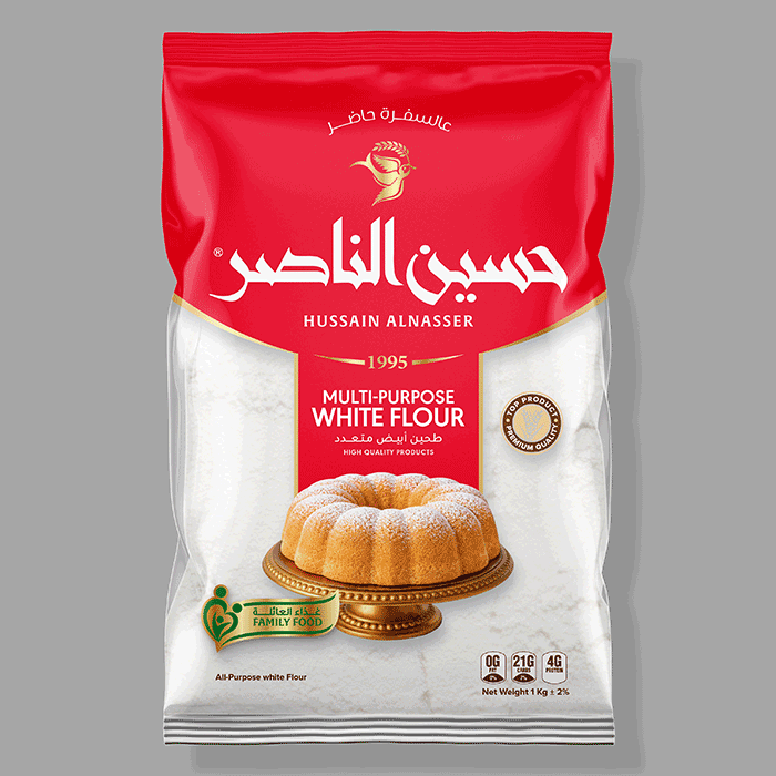 white multi-purpose flour